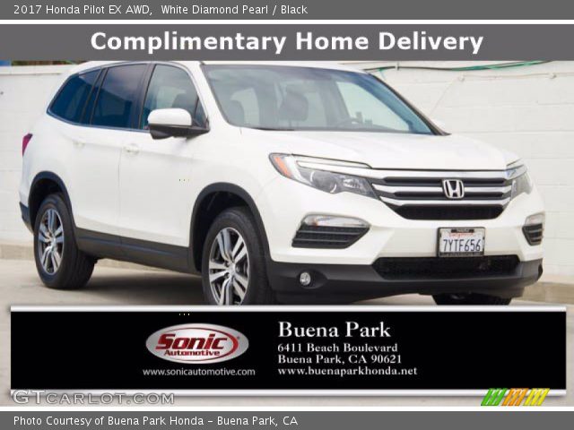 2017 Honda Pilot EX AWD in White Diamond Pearl