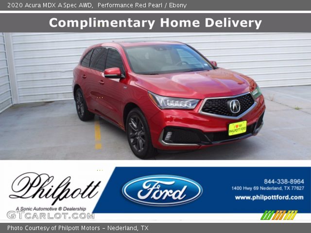 2020 Acura MDX A Spec AWD in Performance Red Pearl