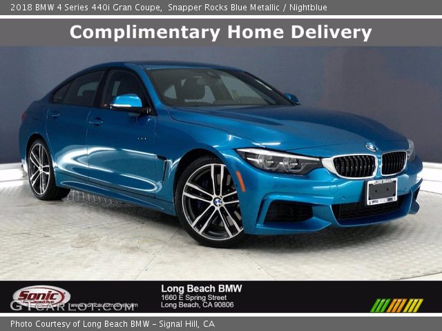 2018 BMW 4 Series 440i Gran Coupe in Snapper Rocks Blue Metallic