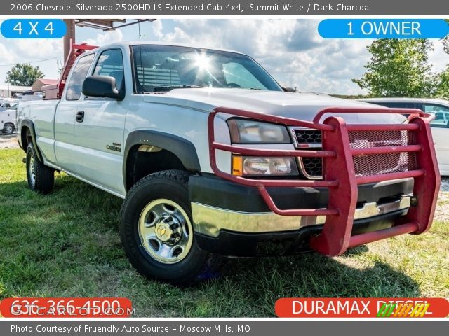 2006 Chevrolet Silverado 2500HD LS Extended Cab 4x4 in Summit White