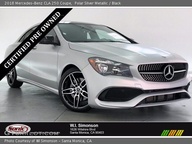 2018 Mercedes-Benz CLA 250 Coupe in Polar Silver Metallic
