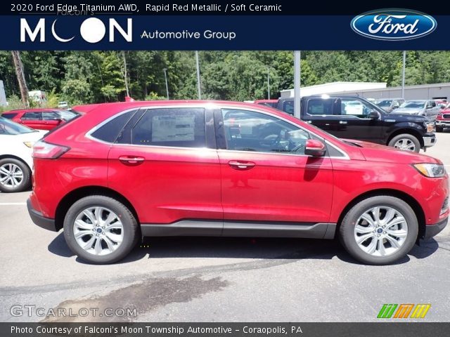 2020 Ford Edge Titanium AWD in Rapid Red Metallic