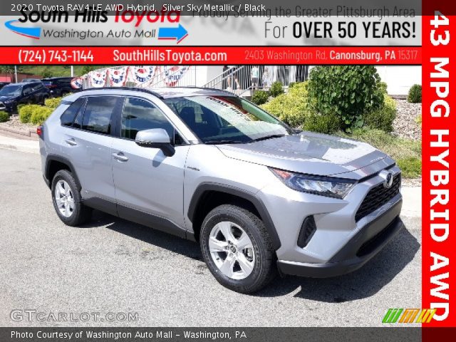 2020 Toyota RAV4 LE AWD Hybrid in Silver Sky Metallic