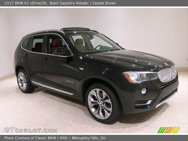 2017 BMW X3 xDrive28i in Black Sapphire Metallic