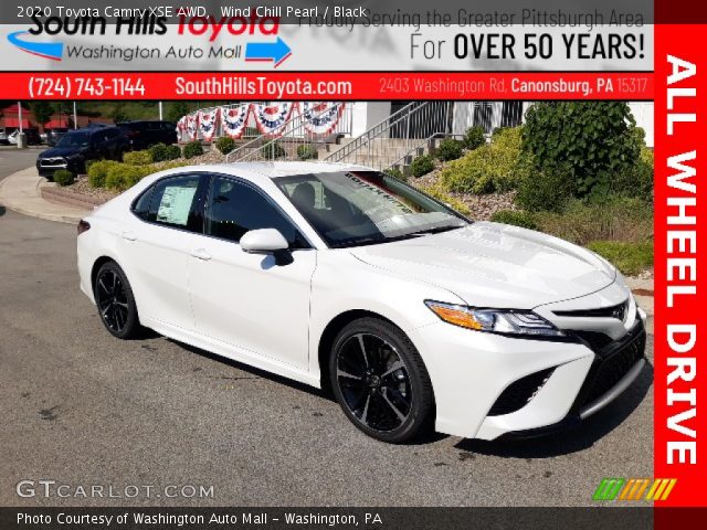 2020 Toyota Camry XSE AWD in Wind Chill Pearl