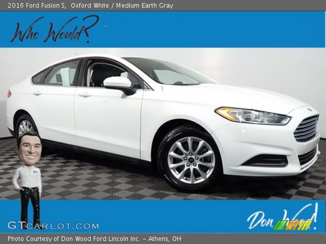 2016 Ford Fusion S in Oxford White