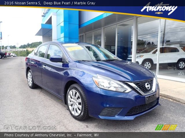 2016 Nissan Sentra S in Deep Blue Pearl