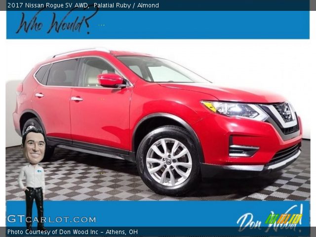 2017 Nissan Rogue SV AWD in Palatial Ruby