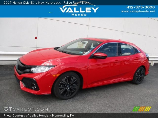 2017 Honda Civic EX-L Navi Hatchback in Rallye Red