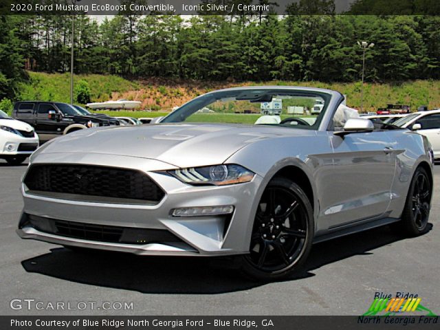 2020 Ford Mustang EcoBoost Convertible in Iconic Silver