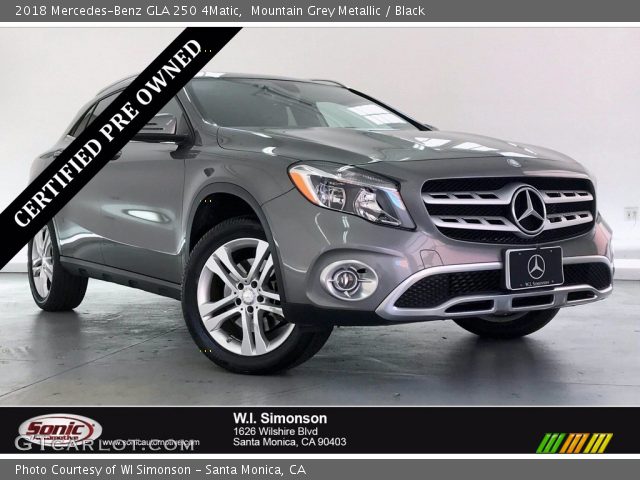 2018 Mercedes-Benz GLA 250 4Matic in Mountain Grey Metallic