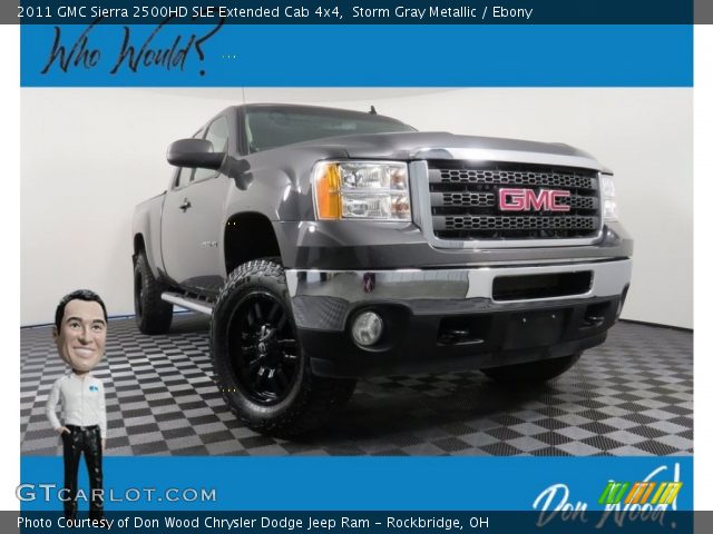 2011 GMC Sierra 2500HD SLE Extended Cab 4x4 in Storm Gray Metallic