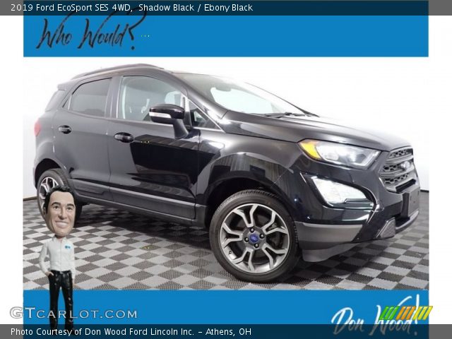 2019 Ford EcoSport SES 4WD in Shadow Black