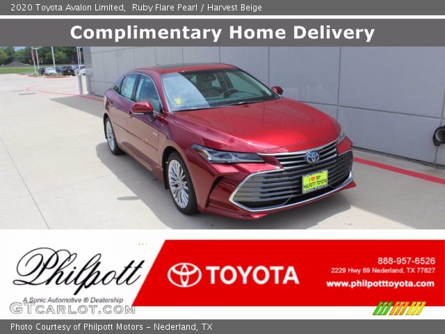 2020 Toyota Avalon Limited in Ruby Flare Pearl