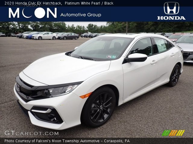 2020 Honda Civic EX Hatchback in Platinum White Pearl