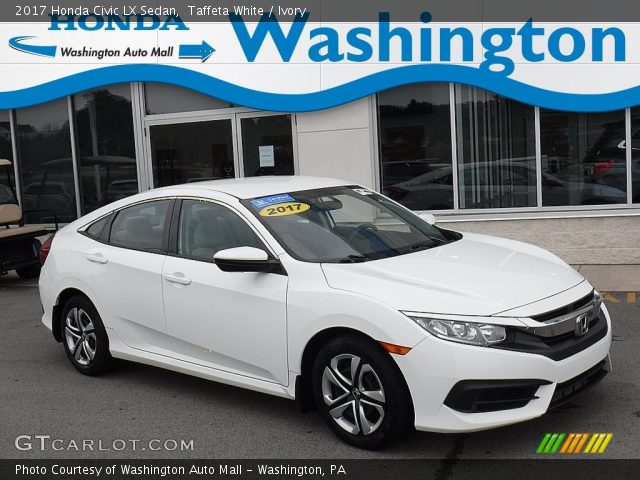 2017 Honda Civic LX Sedan in Taffeta White