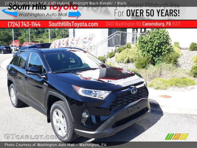 2020 Toyota RAV4 XLE AWD Hybrid in Midnight Black Metallic