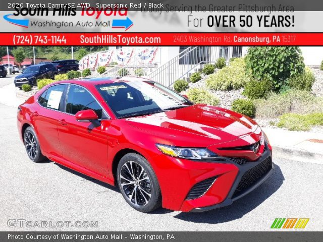 2020 Toyota Camry SE AWD in Supersonic Red