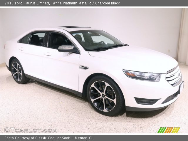 2015 Ford Taurus Limited in White Platinum Metallic