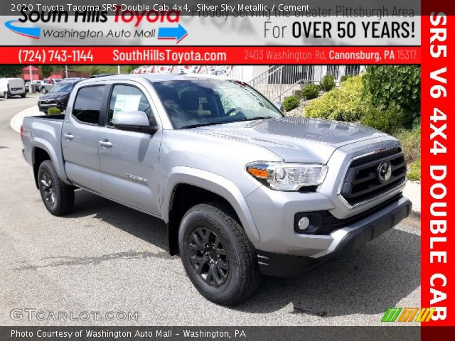 2020 Toyota Tacoma SR5 Double Cab 4x4 in Silver Sky Metallic