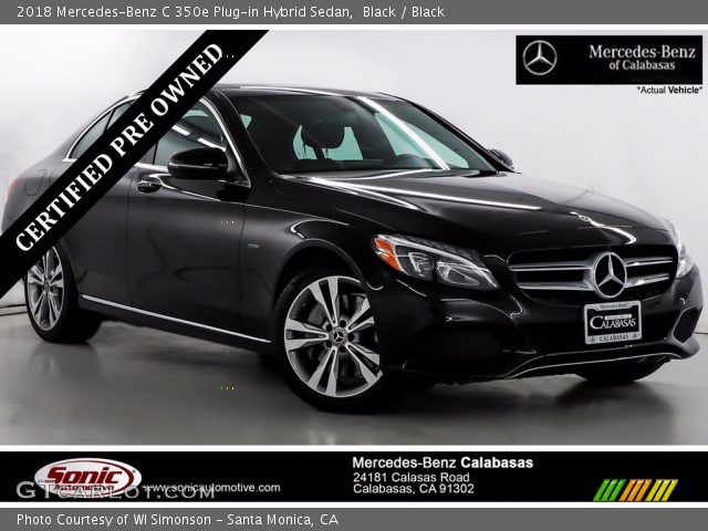 2018 Mercedes-Benz C 350e Plug-in Hybrid Sedan in Black