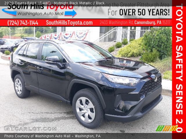 2020 Toyota RAV4 LE AWD in Midnight Black Metallic