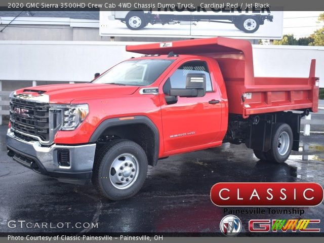 2020 GMC Sierra 3500HD Crew Cab 4WD Chassis Dump Truck in Cardinal Red