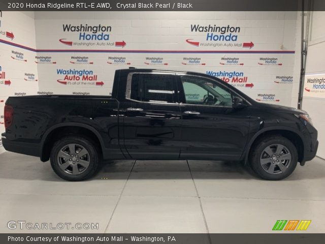 2020 Honda Ridgeline RTL-E AWD in Crystal Black Pearl