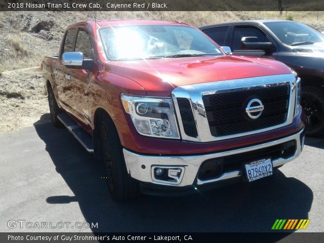 2018 Nissan Titan SL Crew Cab in Cayenne Red