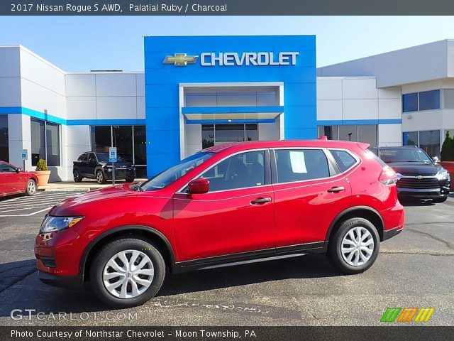 2017 Nissan Rogue S AWD in Palatial Ruby