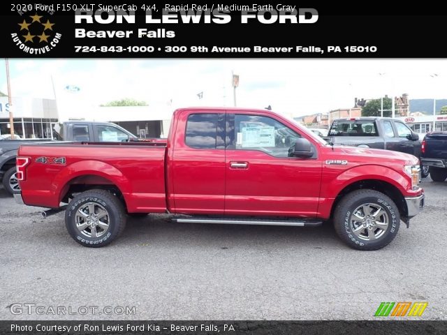 2020 Ford F150 XLT SuperCab 4x4 in Rapid Red