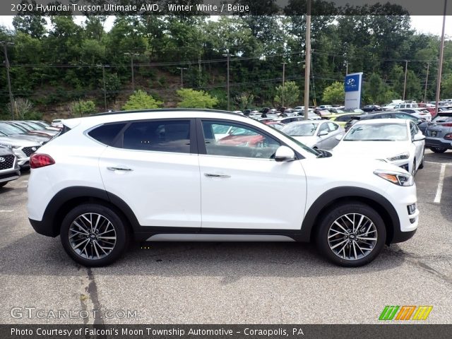 2020 Hyundai Tucson Ultimate AWD in Winter White