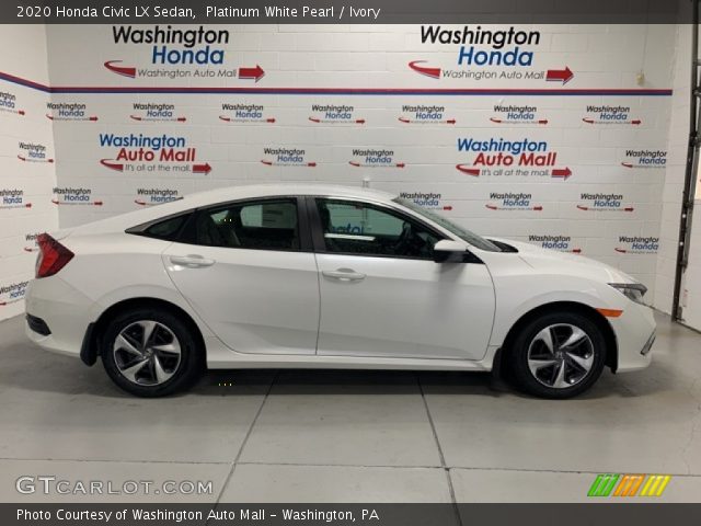 2020 Honda Civic LX Sedan in Platinum White Pearl