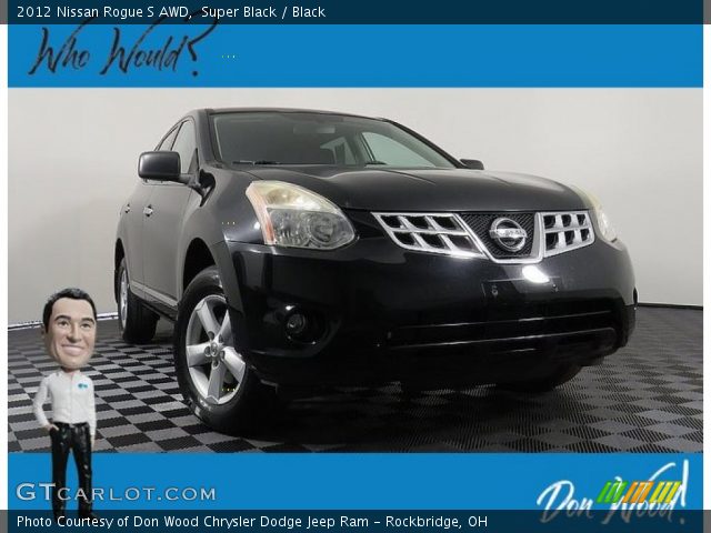 2012 Nissan Rogue S AWD in Super Black