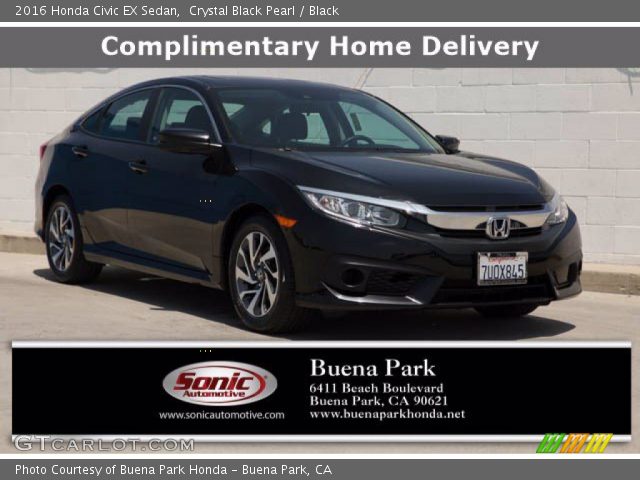 2016 Honda Civic EX Sedan in Crystal Black Pearl