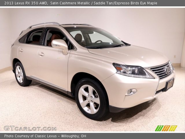 2013 Lexus RX 350 AWD in Satin Cashmere Metallic