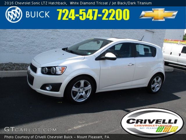 2016 Chevrolet Sonic LTZ Hatchback in White Diamond Tricoat