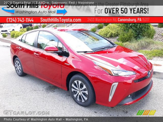 2020 Toyota Prius XLE AWD-e in Supersonic Red