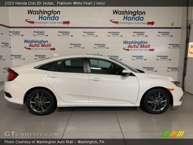 2020 Honda Civic EX Sedan in Platinum White Pearl
