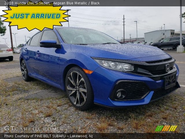 2018 Honda Civic Si Sedan in Aegean Blue Metallic