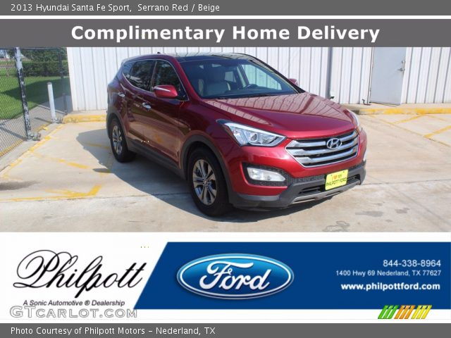 2013 Hyundai Santa Fe Sport in Serrano Red