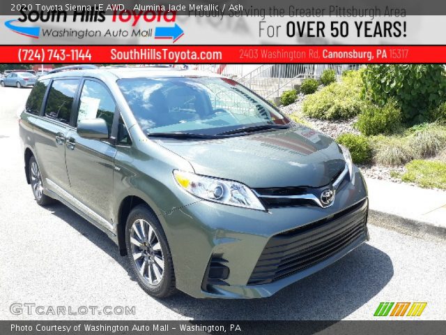 2020 Toyota Sienna LE AWD in Alumina Jade Metallic