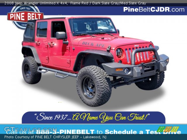 2008 Jeep Wrangler Unlimited X 4x4 in Flame Red