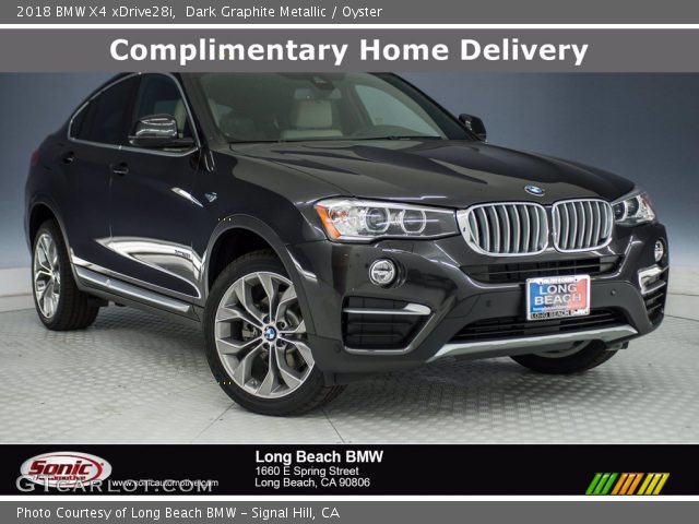 2018 BMW X4 xDrive28i in Dark Graphite Metallic