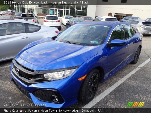 2018 Honda Civic EX Hatchback in Aegean Blue Metallic
