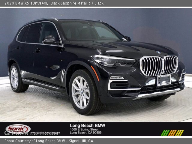 2020 BMW X5 sDrive40i in Black Sapphire Metallic