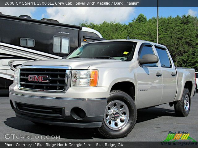 2008 GMC Sierra 1500 SLE Crew Cab in Silver Birch Metallic