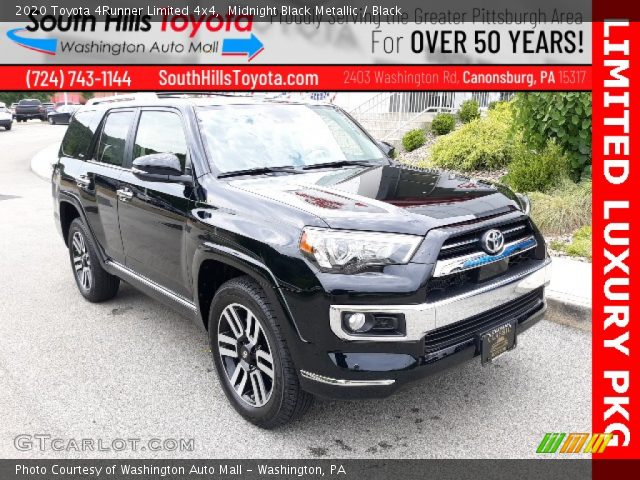 2020 Toyota 4Runner Limited 4x4 in Midnight Black Metallic