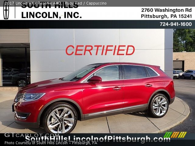 2017 Lincoln MKX Reserve AWD in Ruby Red
