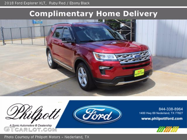 2018 Ford Explorer XLT in Ruby Red